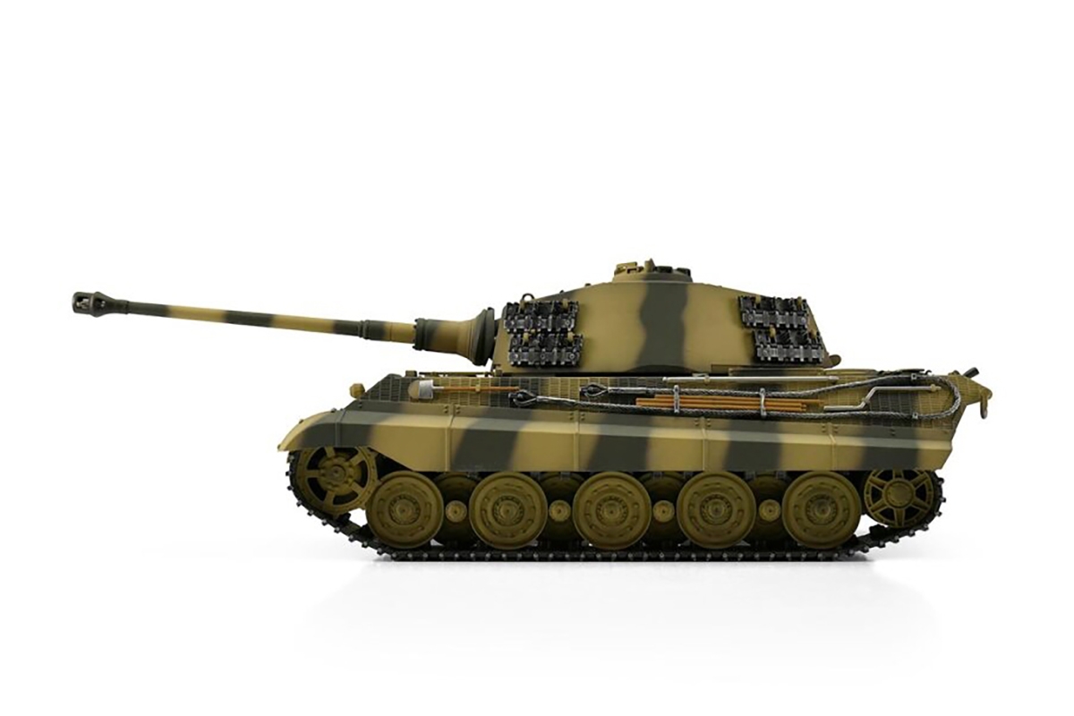 TORRO tank 1/16 RC Königstiger vícebarevná kamufláž - IR - Kouř