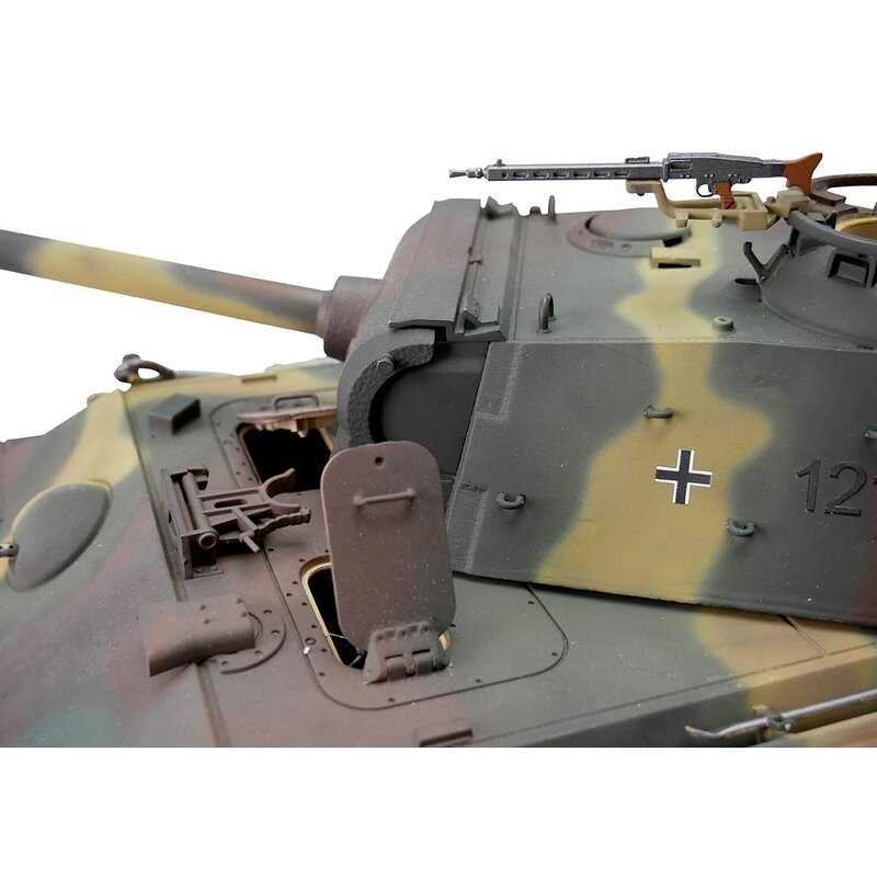 TORRO tank PRO 1/16 RC Panther G vícebarevná kamufláž - BB Airsoft - kouř z hlavně