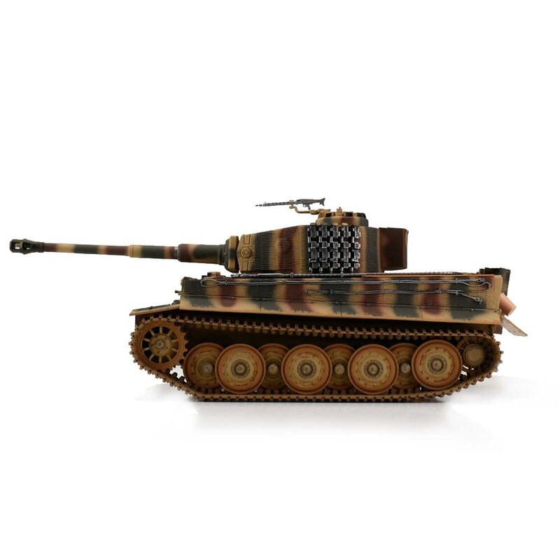 TORRO tank 1/16 RC Tiger I pozdní verze vícebarevná kamufláž - IR
