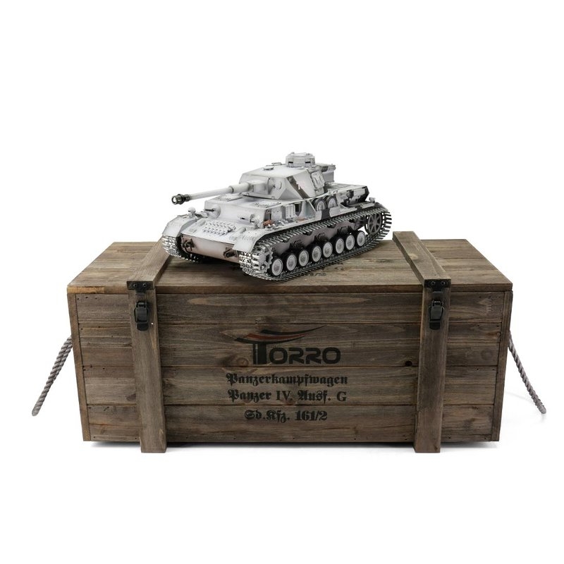 TORRO tank PRO 1/16 RC PzKpfw IV provedení G zimní kamufláž - infra R