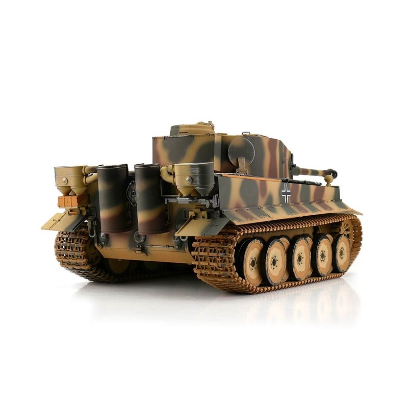 TORRO tank 1/16 RC Tiger I dřívejší verze vícebarevná kamufláž - IR