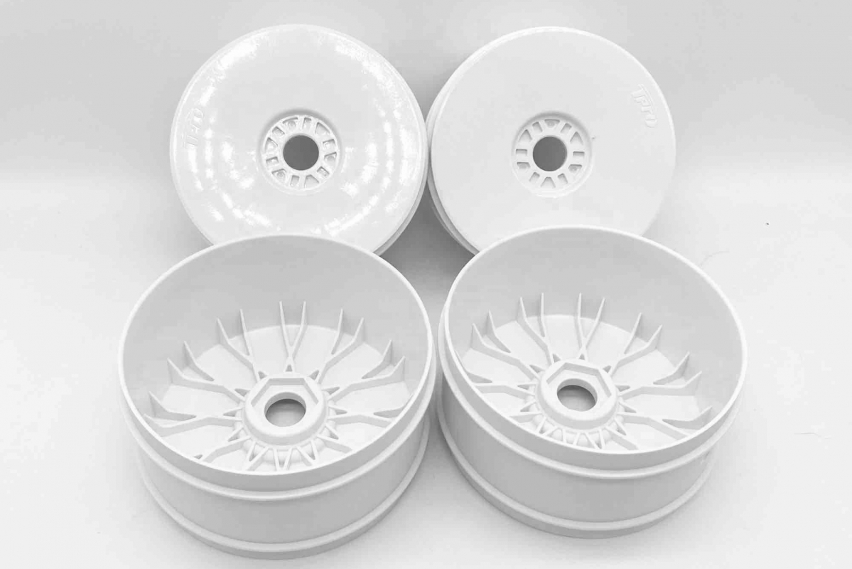 TPRO 1/8 Off-Road disky Pro-XR Race Hard/tvrdé, bílé, 4 ks.