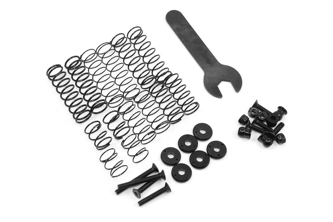 Hliníkové olejové tlumiče Desert Lizard, červené 120mm ( 2 ks )